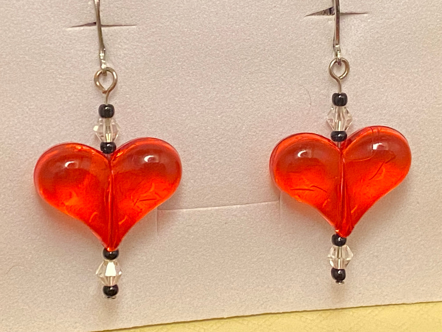 Adorn with crystals these Red Puffy Heart Earrings are a must have accessory this Valentine's Day! Hypoallergenic too!