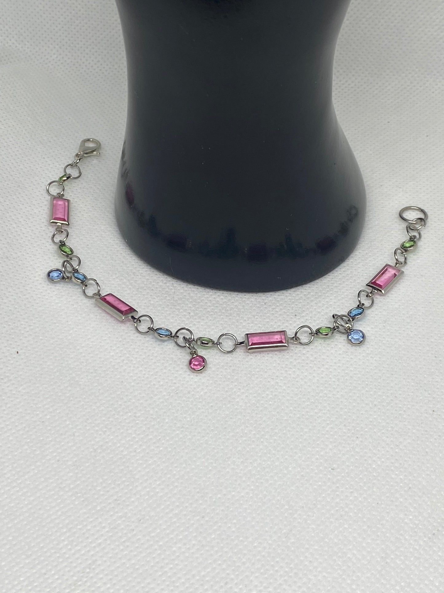 Dainty Vintage Swarovski Crystal handmade bracelet