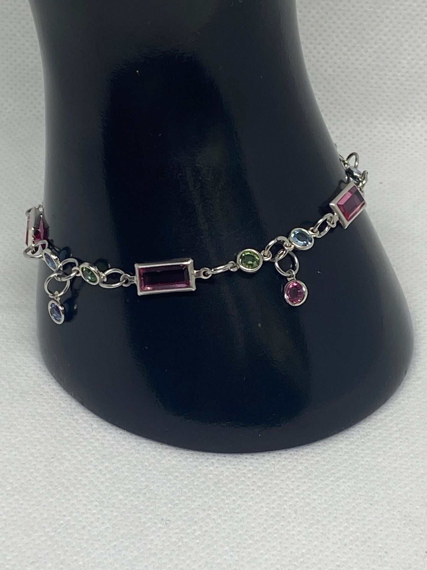 Dainty Vintage Swarovski Crystal handmade bracelet