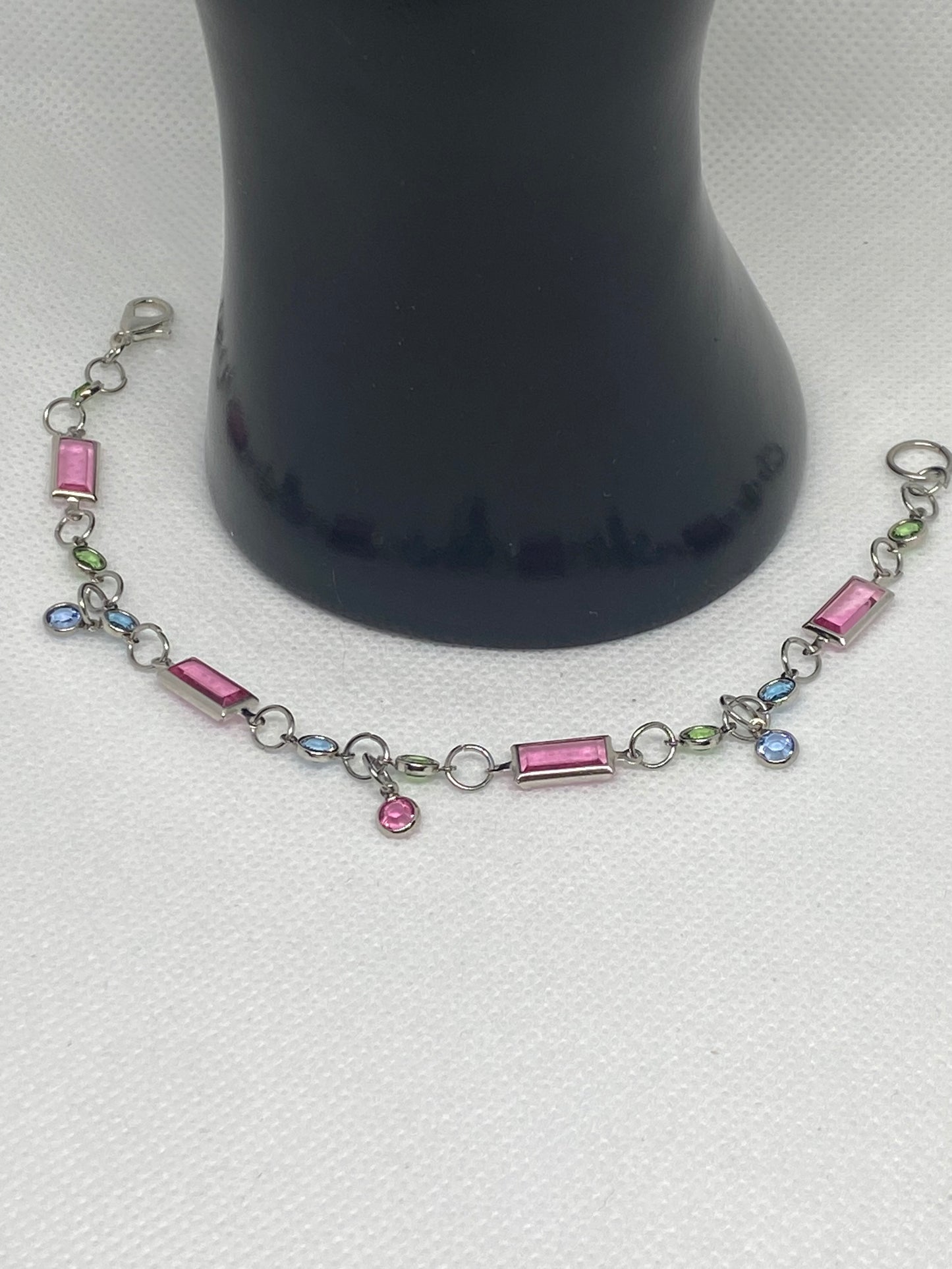 Dainty Vintage Swarovski Crystal handmade bracelet