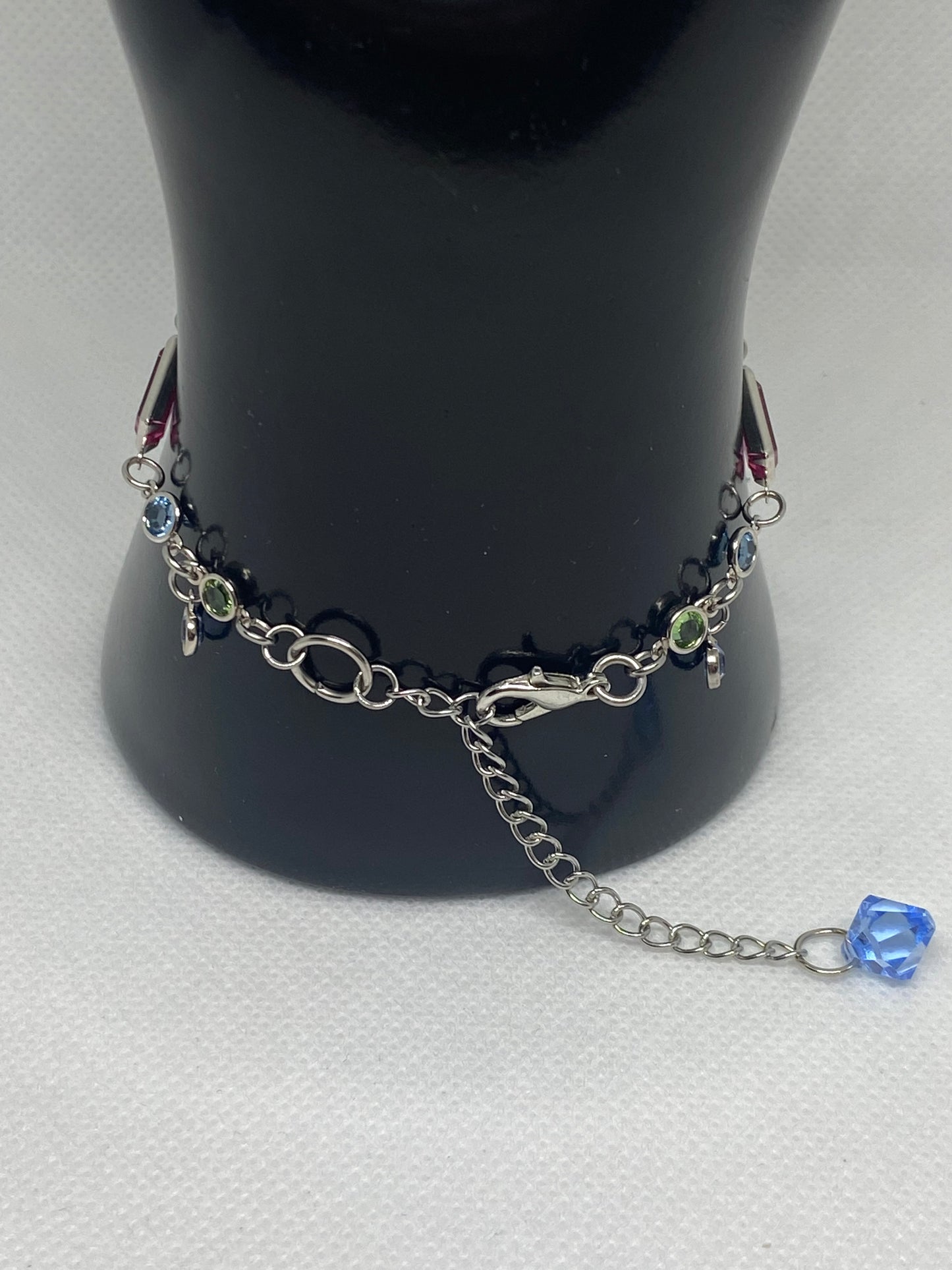 Pastel Vintage Swarovski Crystal Link Bracelet Limited Edition