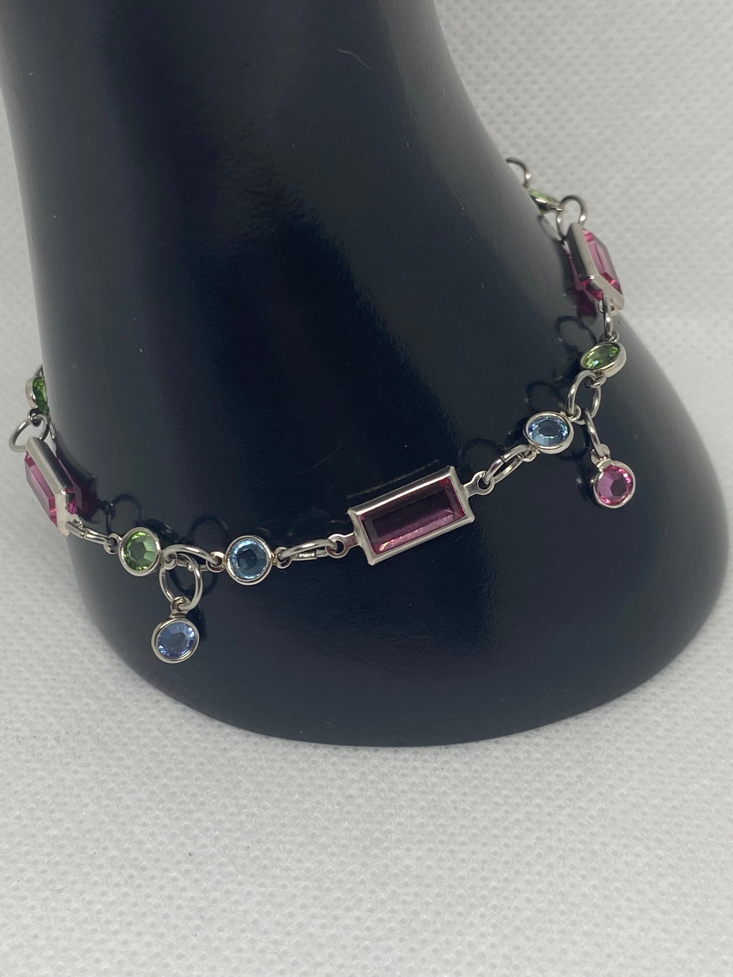 Dainty Vintage Swarovski Crystal handmade bracelet