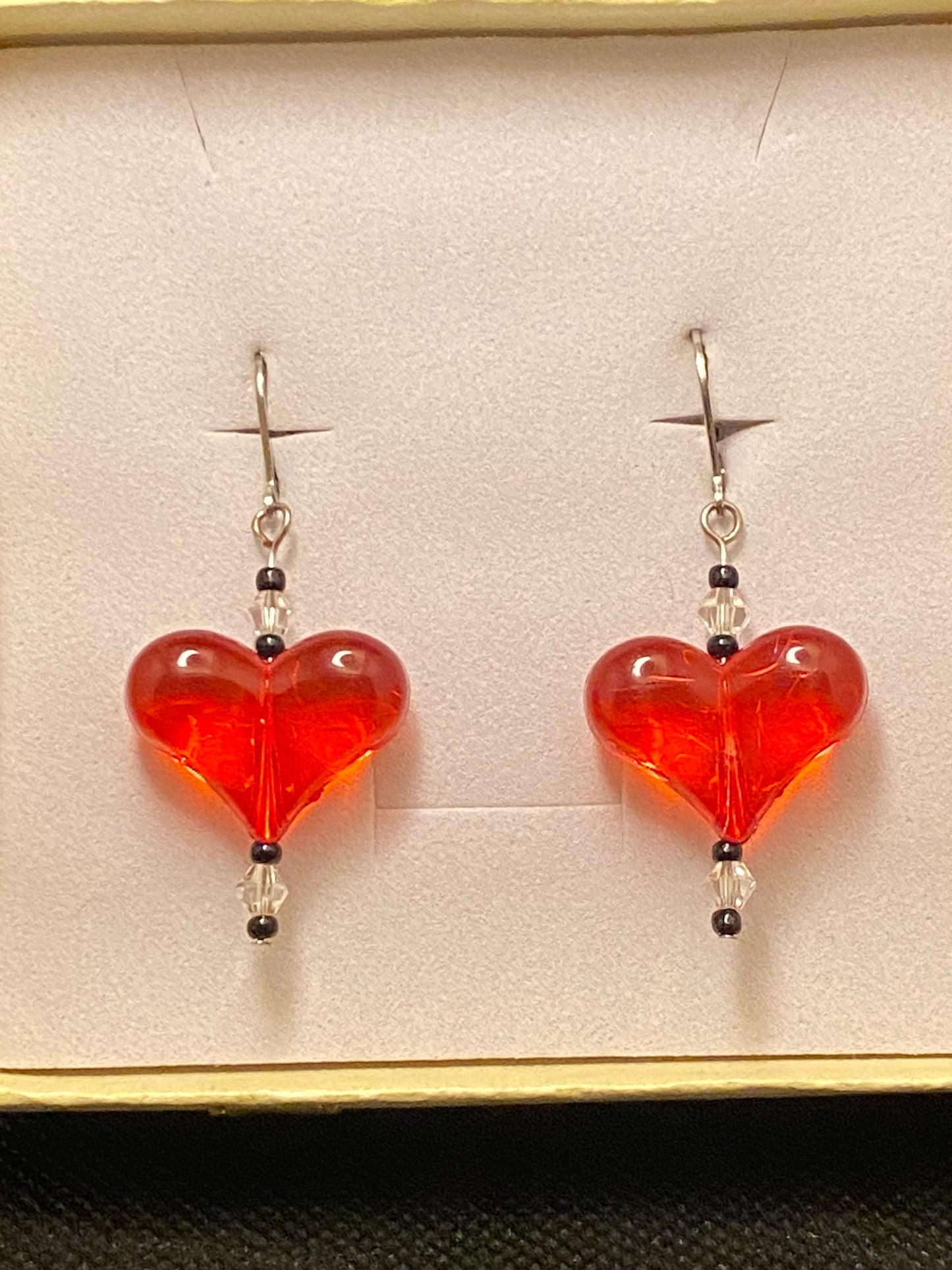 Adorn with crystals these Red Puffy Heart Earrings are a must have accessory this Valentine's Day! Hypoallergenic too!