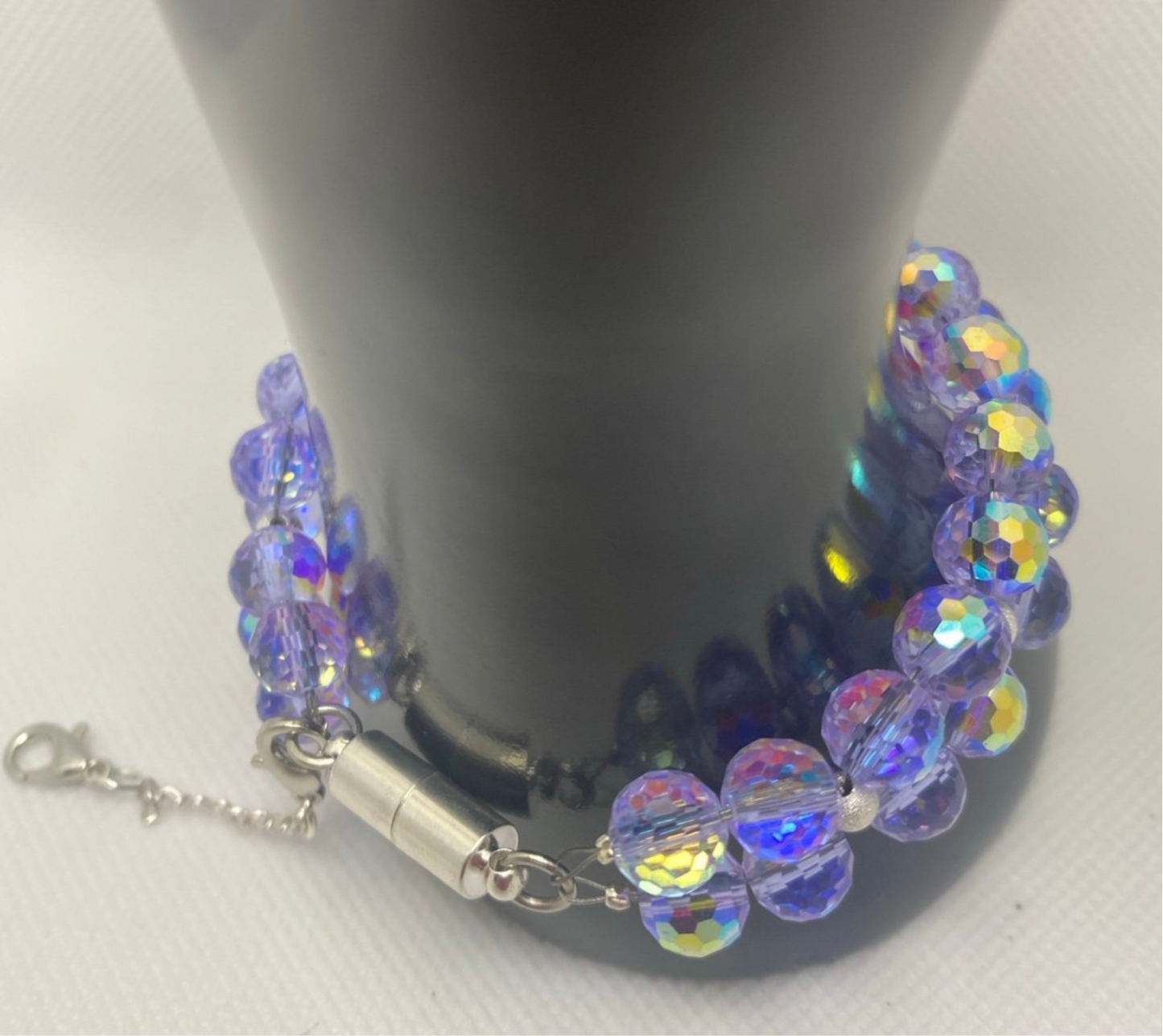 Alexandrite Glamorous double strand crystal bracelet