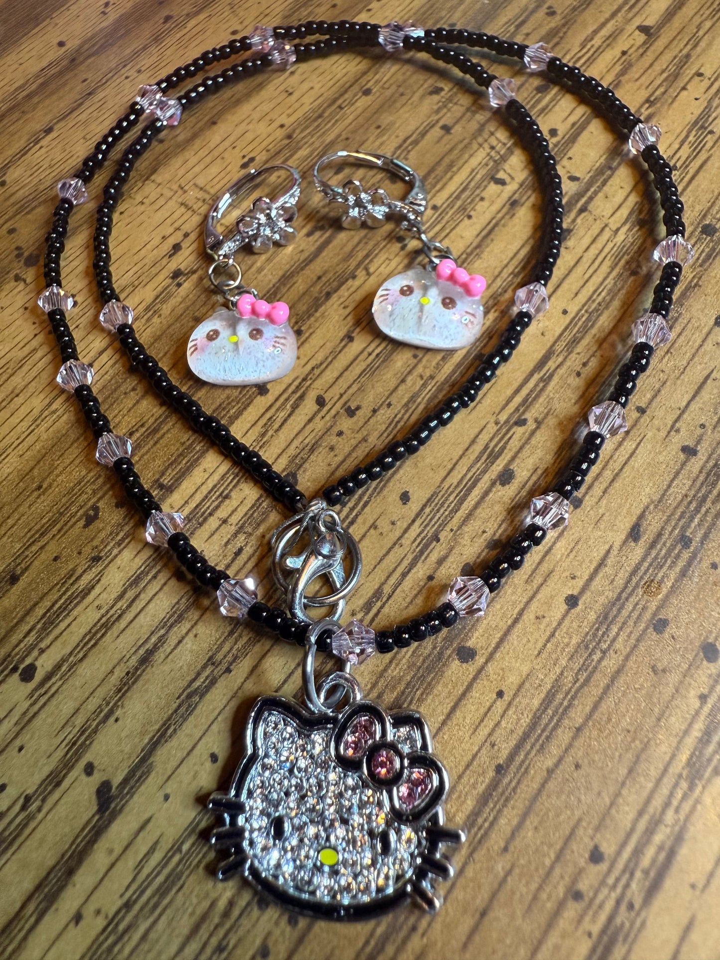 Kitty Necklace and bracelet set