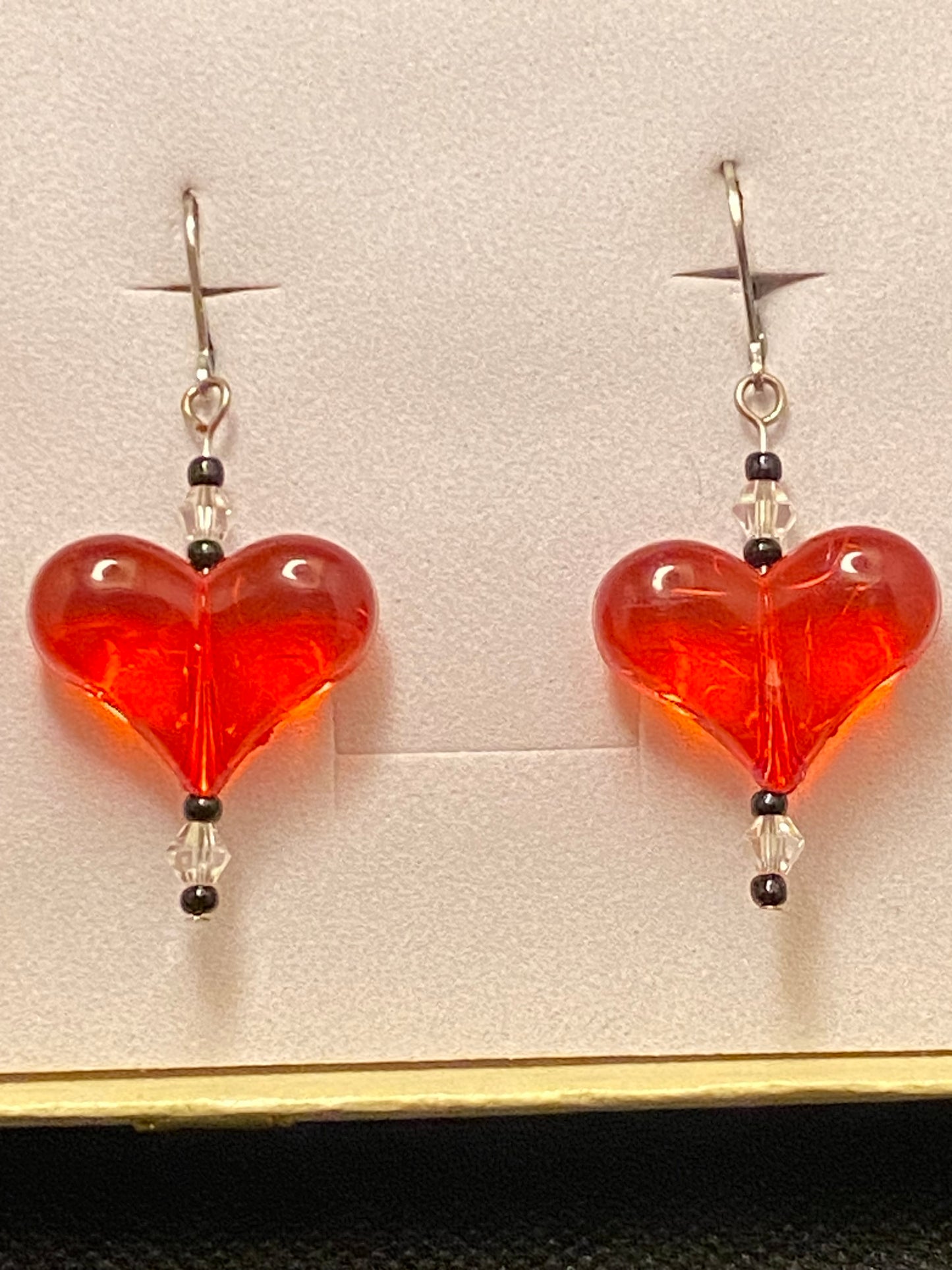 Adorn with crystals these Red Puffy Heart Earrings are a must have accessory this Valentine's Day! Hypoallergenic too!