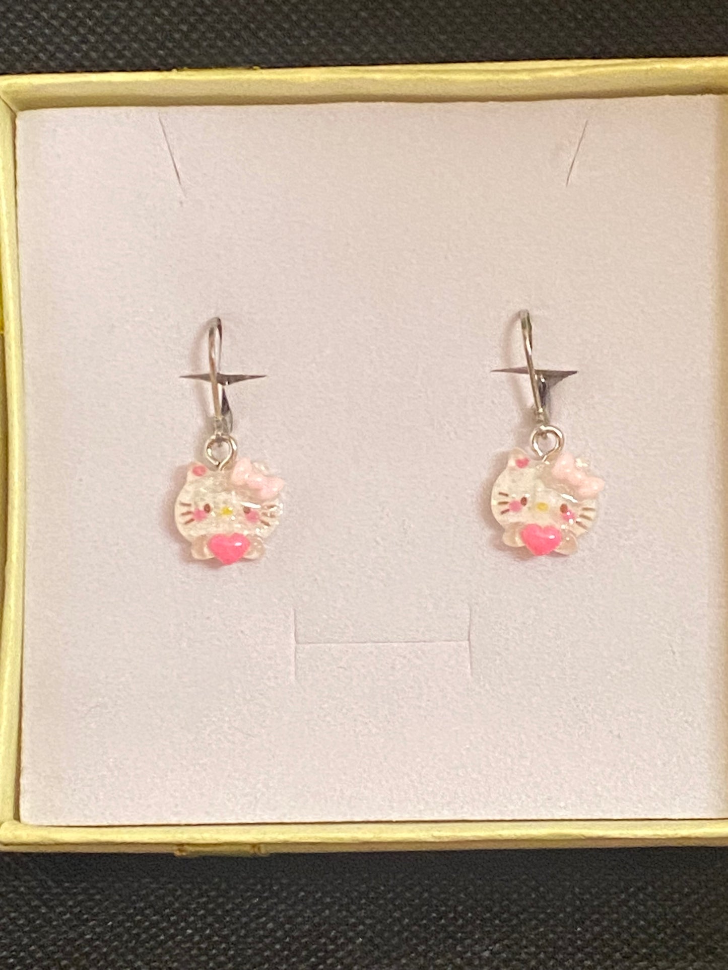 Adorable Hello Kitty Earrings Stainless Steel HypoAllergenic Earwires