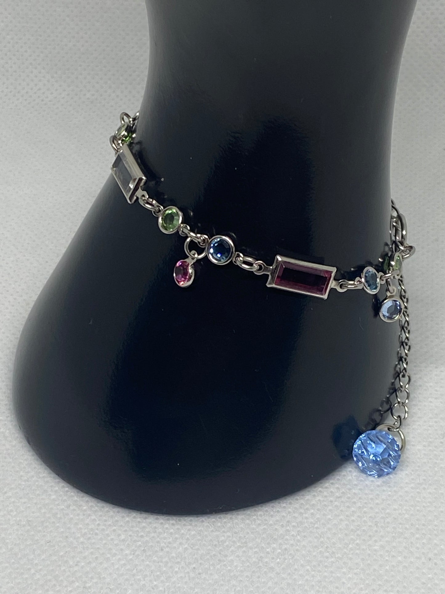 Pastel Vintage Swarovski Crystal Link Bracelet Limited Edition