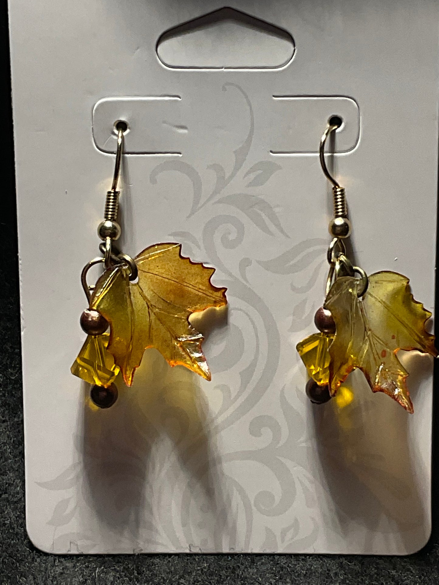 Vintage Swarovski Crystal and Maple Leaf Earring’s