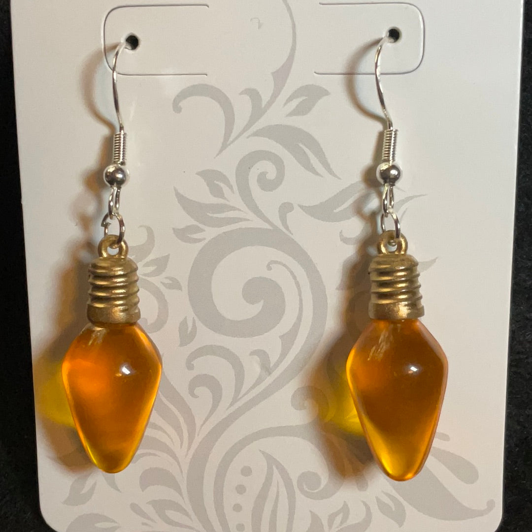 Christmas bulb earrings Hypoallergenic