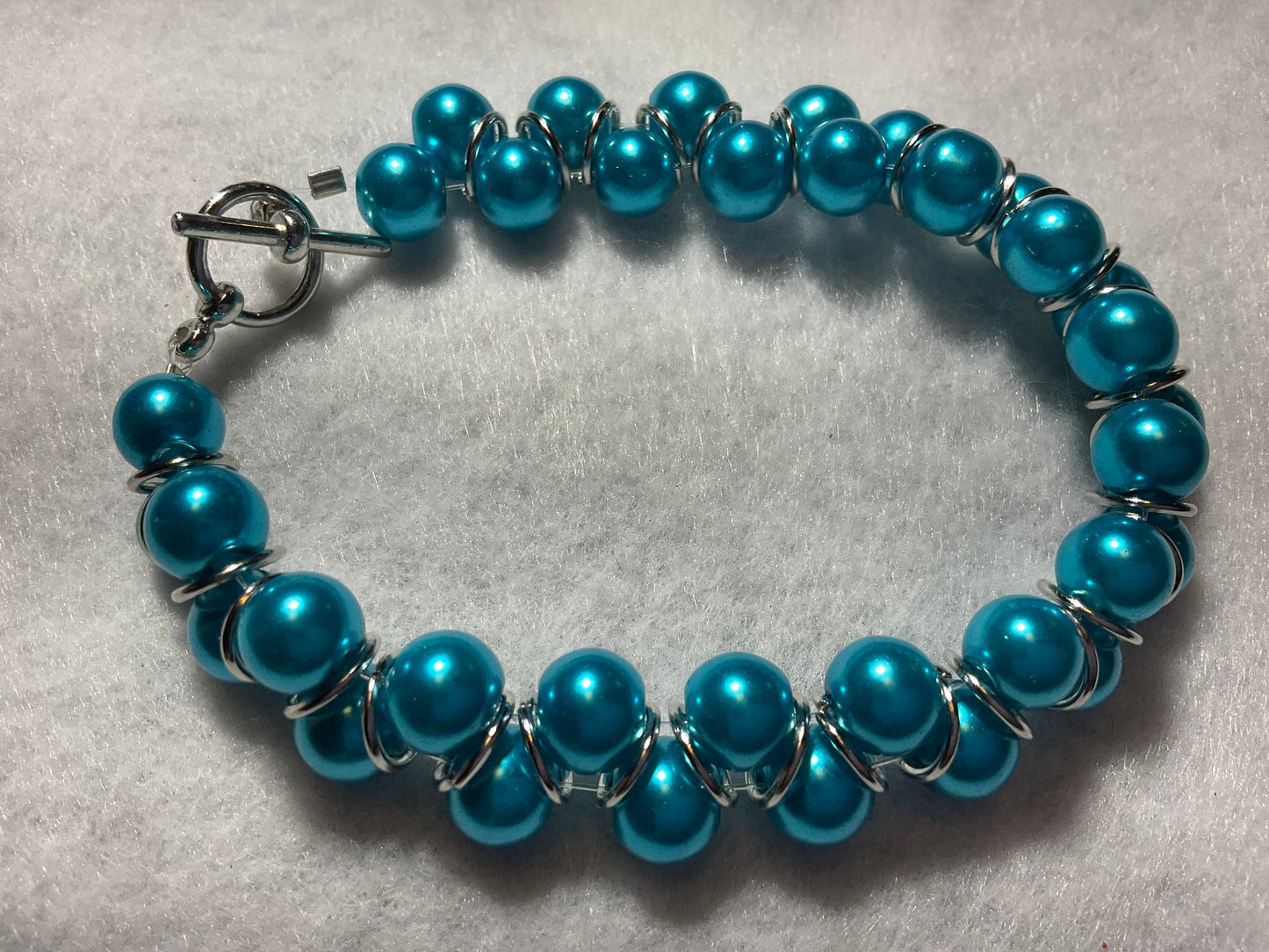 Gorgeous Green Malachite Gemstone Goddess Bracelet.