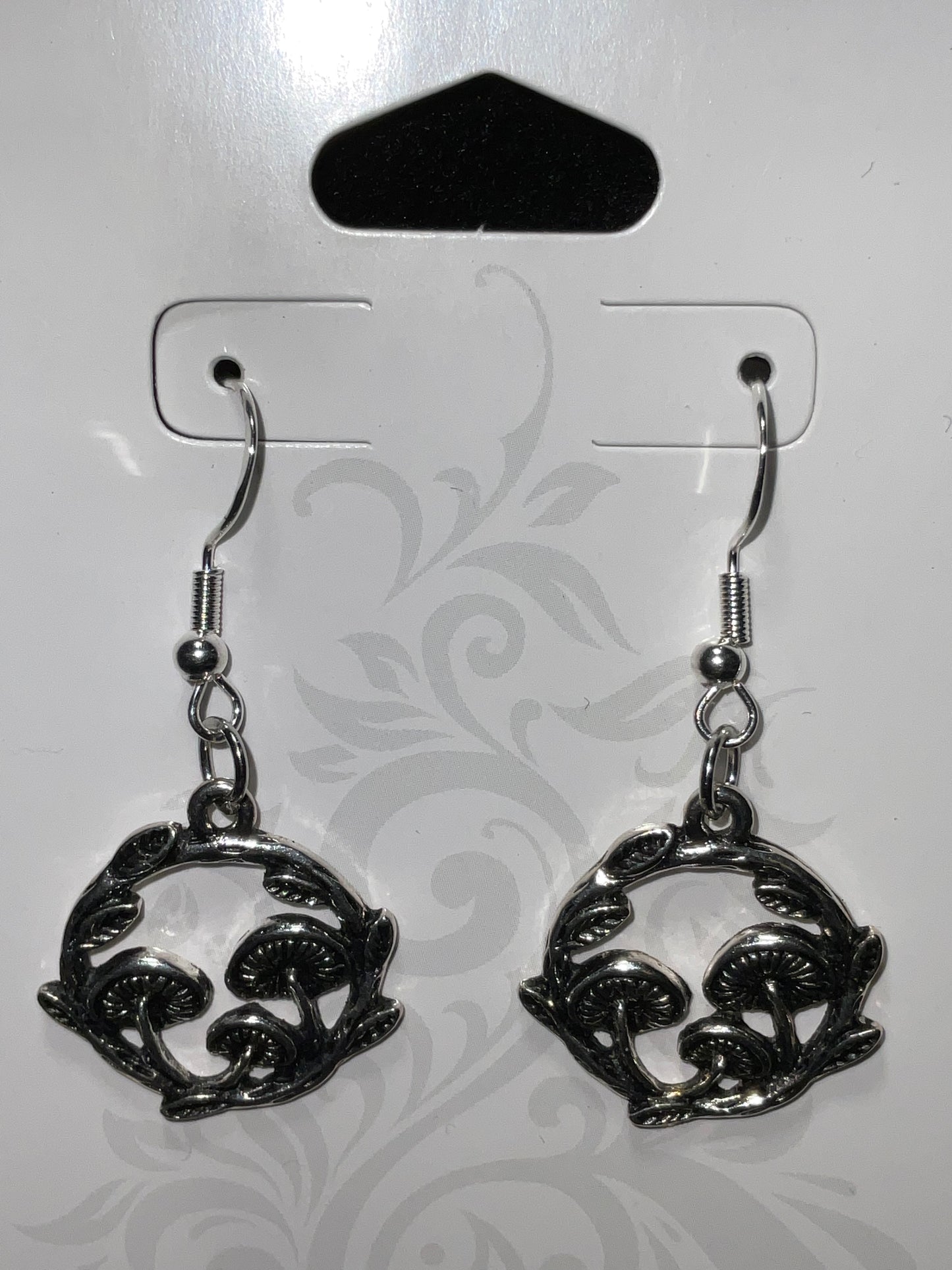 Antique Silver Mushroom Earring’s