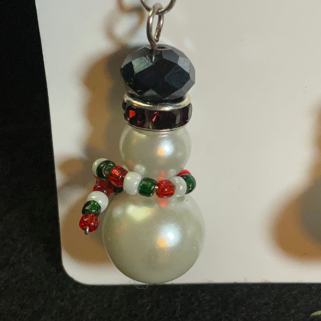 Snowman couple W/scarf