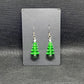 Stacked Crystal Christas Tree Earrings