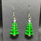 Stacked Crystal Christas Tree Earrings
