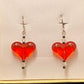 Adorn with crystals these Red Puffy Heart Earrings are a must have accessory this Valentine's Day! Hypoallergenic too!