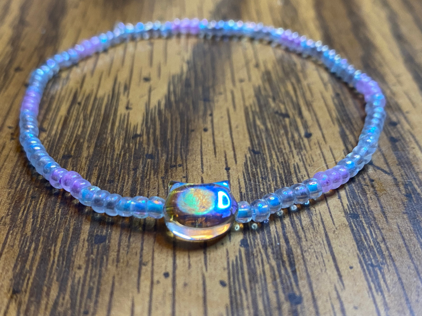 Cat Seed bead bracelet