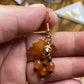 Bring on fall fun! Swaying Golden Acorns, Carnelian Gemstones and And Hand Painted Maple Leaves! Earrings feature Gold Plated Earring hooks, beads, and Acorns.