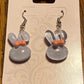 Lavander Bunny Earrings