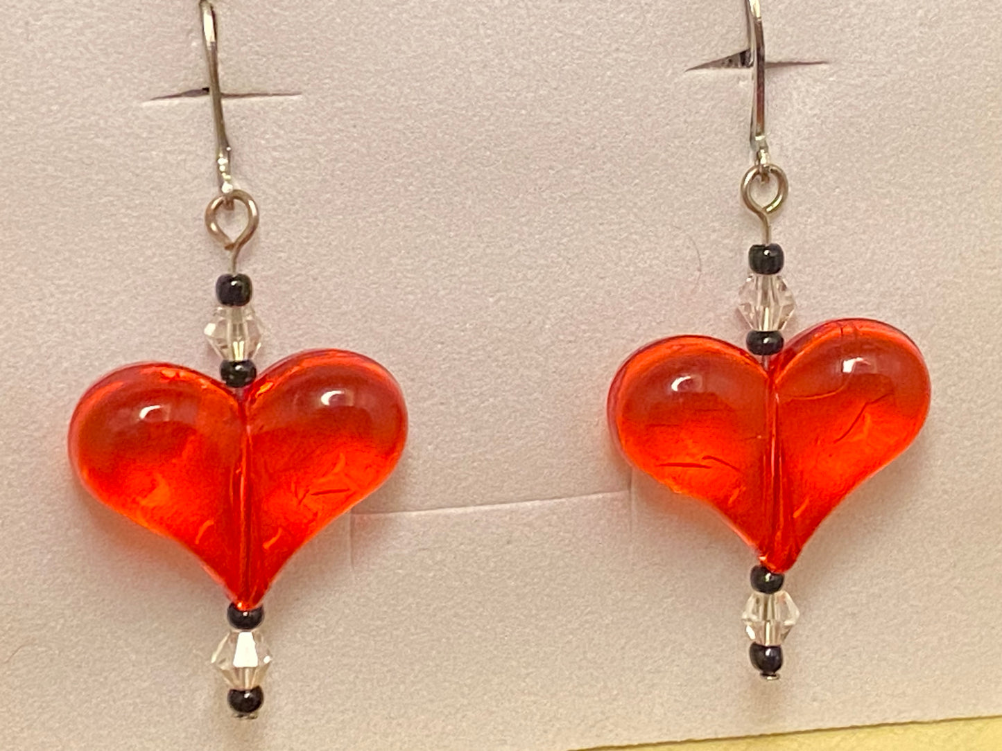 Adorn with crystals these Red Puffy Heart Earrings are a must have accessory this Valentine's Day! Hypoallergenic too!