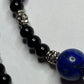 Amethyst, Lapis Lazuli, Black Onyx Necklace & Bracelet set with Sterling Silver Clasps. Extension Chain options