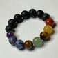 Healing Crystal Chakra Bracelet with 10mm Semiprecious Stones!