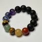 Healing Crystal Chakra Bracelet with 10mm Semiprecious Stones!