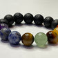 Healing Crystal Chakra Bracelet with 10mm Semiprecious Stones!