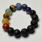 Healing Crystal Chakra Bracelet with 10mm Semiprecious Stones!