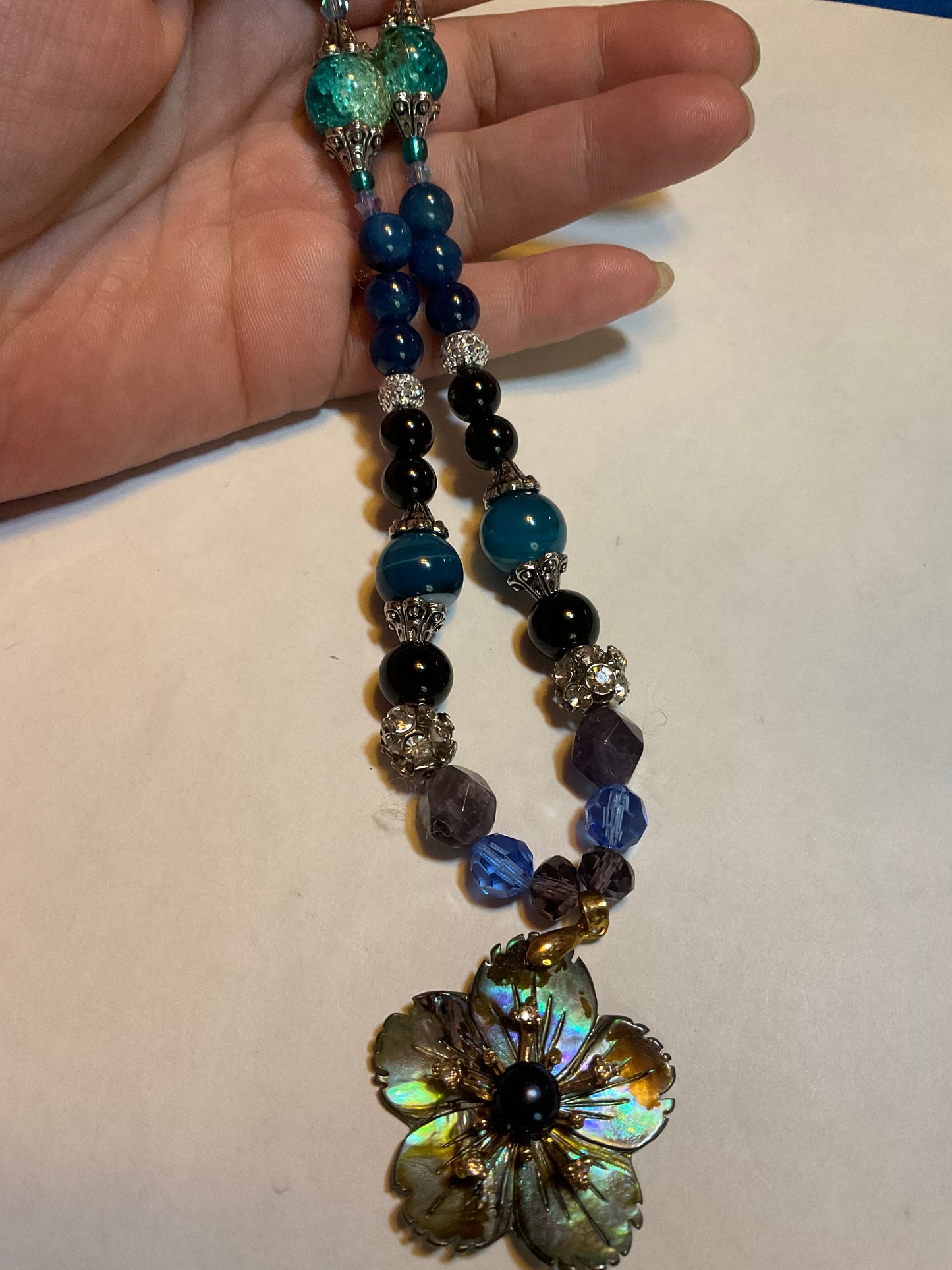 Abalone Flower Necklace