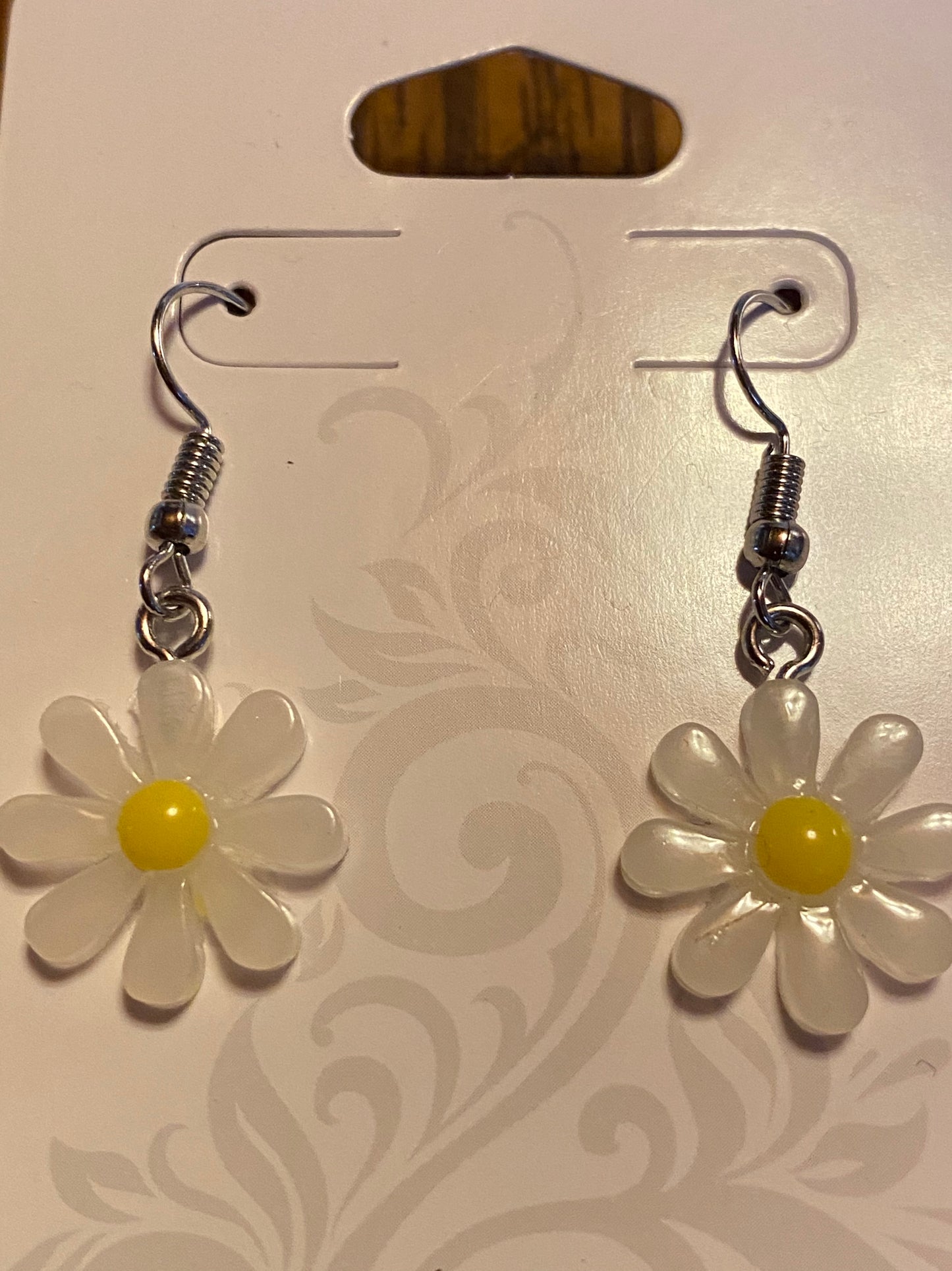 Yellow Daisy Dangle Earrings