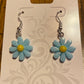 Yellow Daisy Dangle Earrings