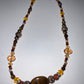 Artisan crafted Positive Energy necklace featuring Tigers eye gemstones, & Sparkling Crystals