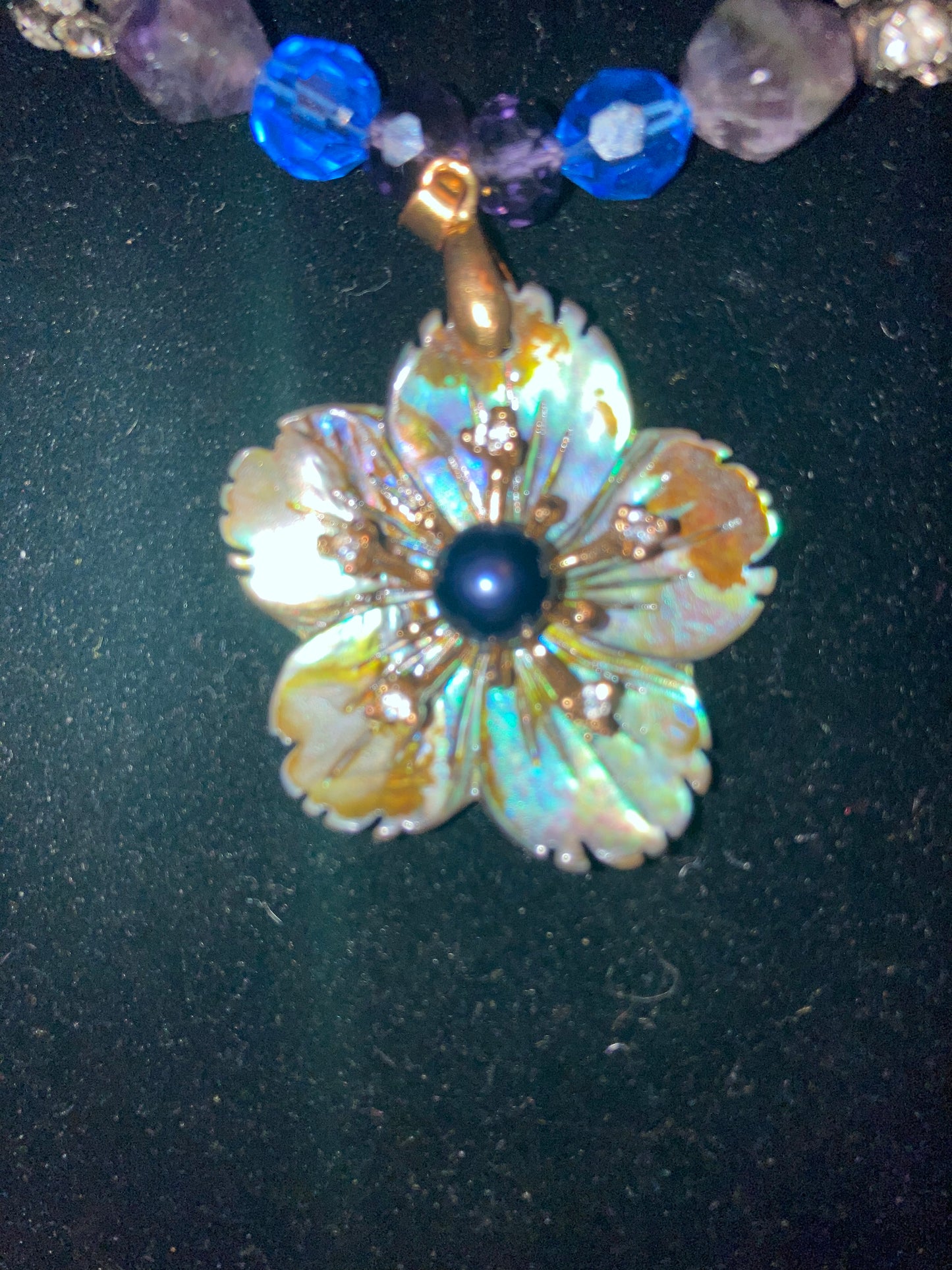 Abalone Flower Necklace