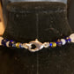 Tigers eye, Goldstone, & Topaz crystal Necklace