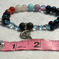Fairy & Lt Blue Sapphire chakra bracelet