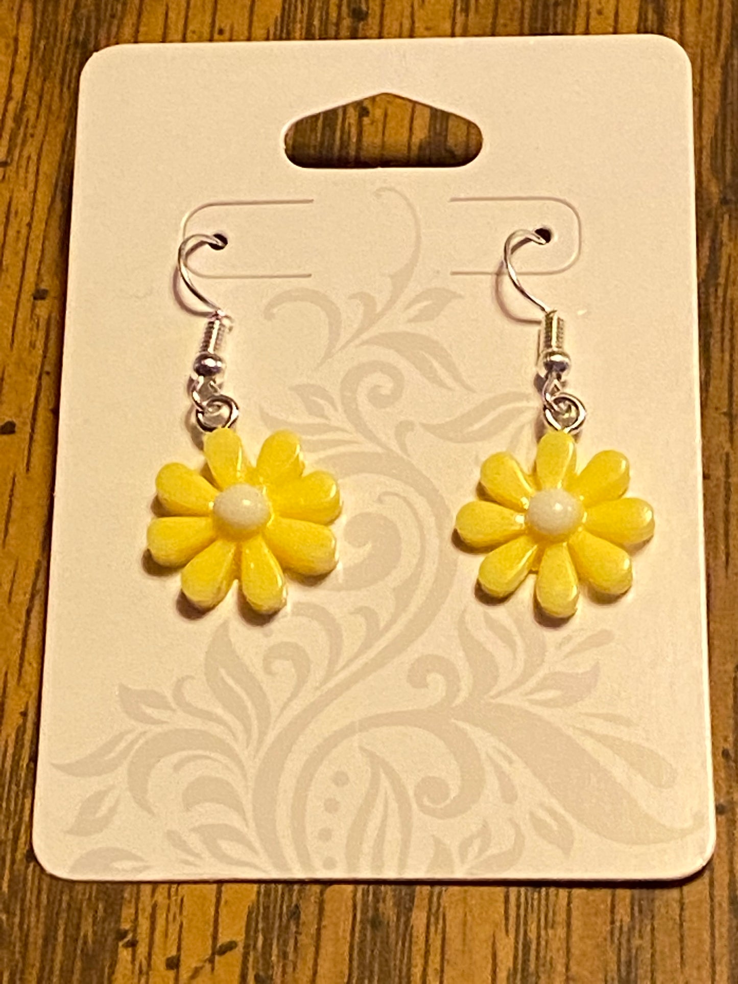 Yellow Daisy Dangle Earrings