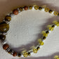 Tigers eye, Goldstone, & Topaz crystal Necklace