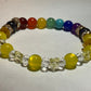 Yellow Crystal butterflies & Chakra stones