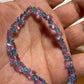 Artisan made Violet Butterfly & Aquamarine crystal Stretch bracelet. Handmade in Michigan!. Made using Swarovski Violet Butterfly Crystals.