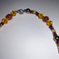 Artisan crafted Positive Energy necklace featuring Tigers eye gemstones, & Sparkling Crystals