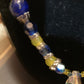 Tigers eye, Goldstone, & Topaz crystal Necklace