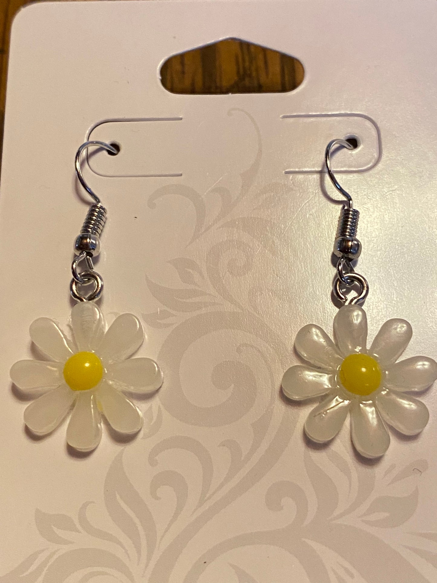 Yellow Daisy Dangle Earrings