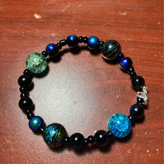 Black Iridescent Bracelet