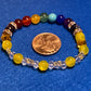Yellow Crystal butterflies & Chakra stones