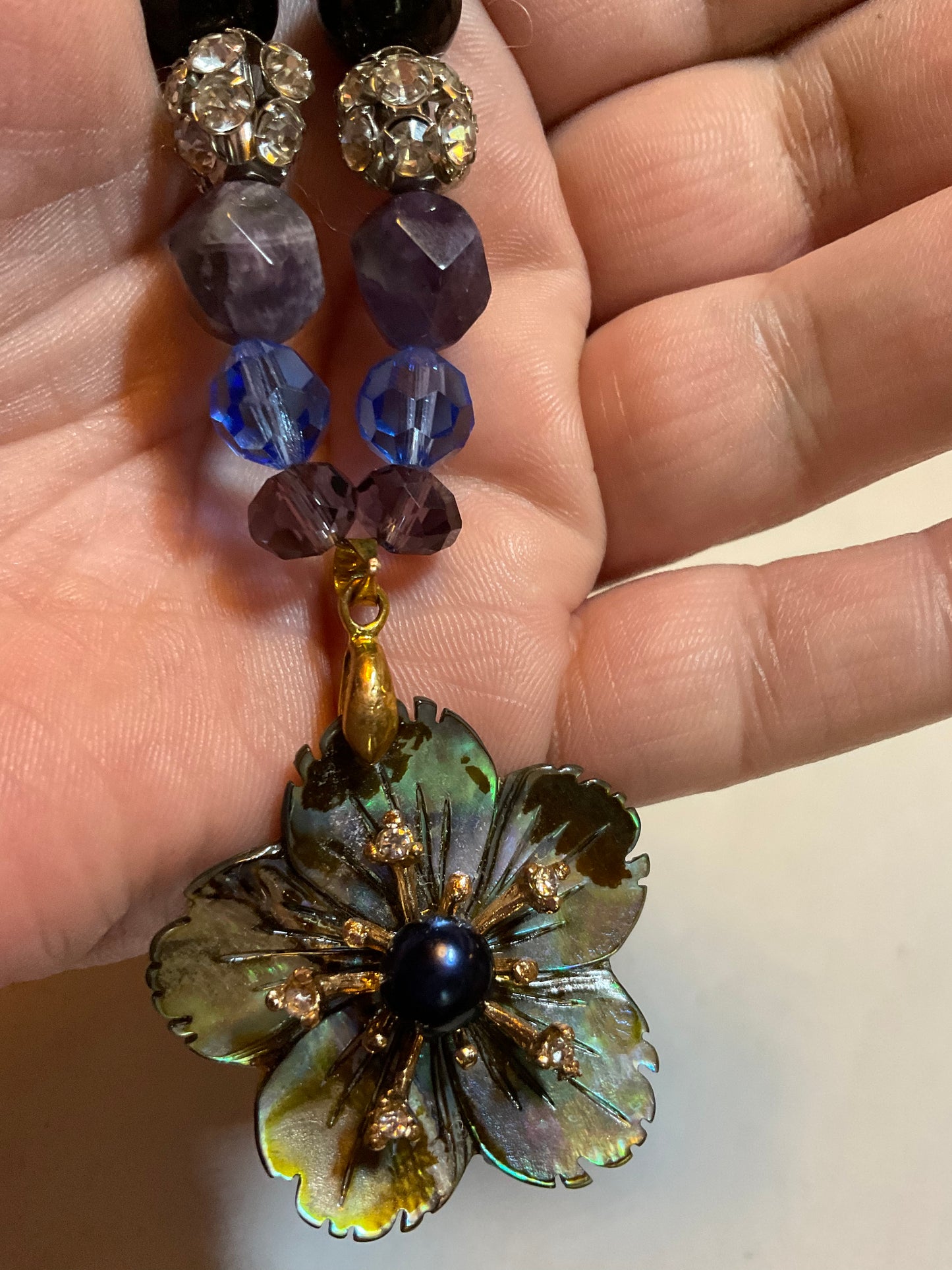 Abalone Flower Necklace