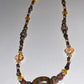 Artisan crafted Positive Energy necklace featuring Tigers eye gemstones, & Sparkling Crystals