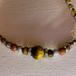 Tigers eye, Goldstone, & Topaz crystal Necklace