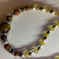 Tigers eye, Goldstone, & Topaz crystal Necklace