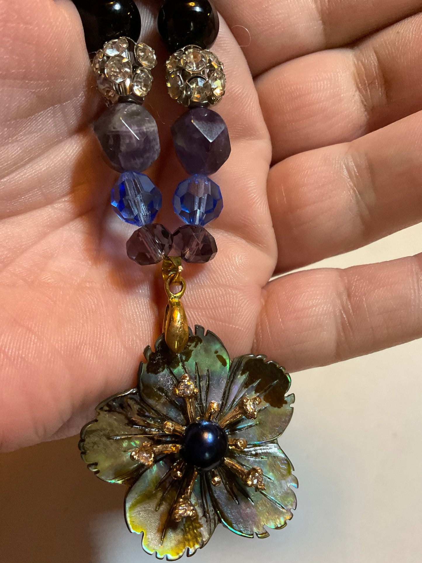 Abalone Flower Necklace